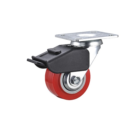 Plate Caster, Swivel, Polyurethane MPN:55KJ61