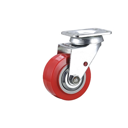 Plate Caster, Swivel, Polyurethane MPN:55KJ63