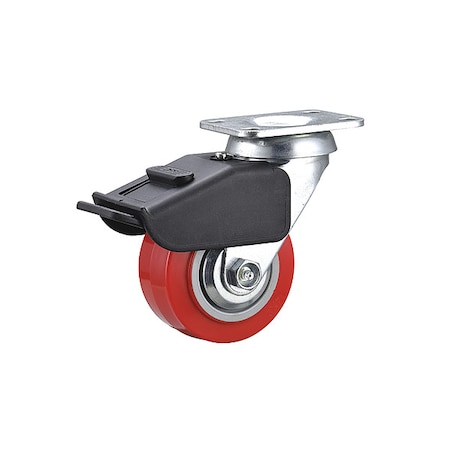 Plate Caster, Swivel, Polyurethane MPN:55KJ64