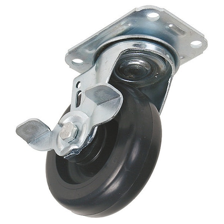 Swivel Plate Castr, Polyolfin, 3 in, 176 lb MPN:5UX73