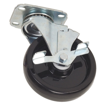 Swivel NSF-Listed Plate Caster, Polyolfin, 4 in., 275 lb, C MPN:5UX84