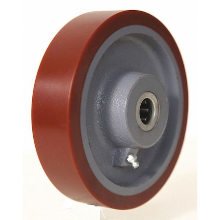 Caster Wheel, Plyurethane, 8 in., 2420 lb. MPN:5VF41