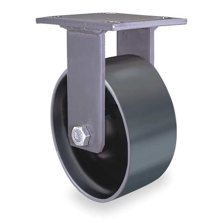 Plte Caster, Rgd, Forged Stel, 6 in, 2000 lb MPN:5VG65