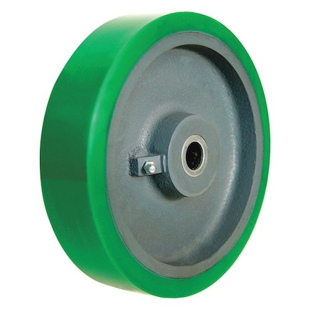 Caster Whl, Polyurthan, 8 in., 1500 lb., Grn MPN:5VJ82