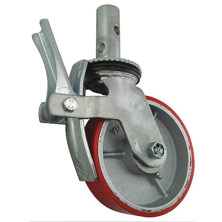 Scaffold Caster, Polyurethane, 6 in, 800 lb MPN:5VP48