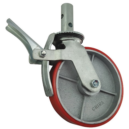 Scaffold Caster, Polyurethane, 8 in, 800 lb MPN:5VP49