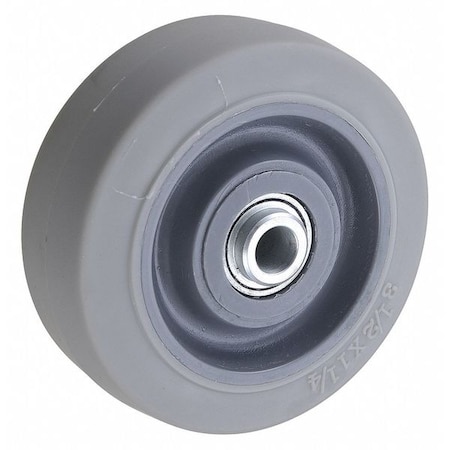 Caster Wheel, 3-1/2 in., 250 lb, 70 Shore A MPN:5VT72