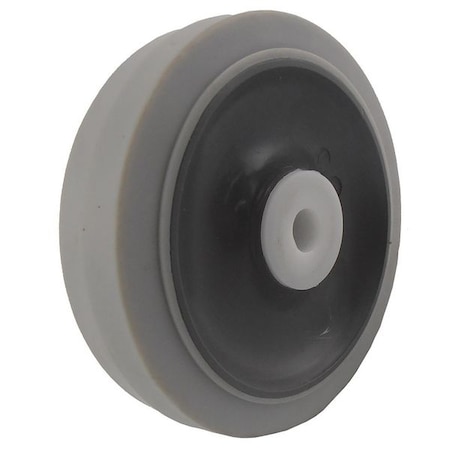 Caster Wheel, Gray, 70 Shore A, 1/2 in Bore MPN:5VT79