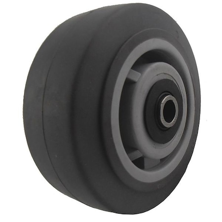 Caster Wheel, TPR, 5 in., 375 lb., Gray MPN:5VT80