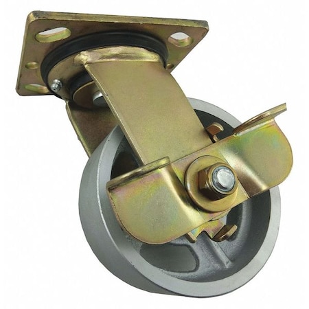Swivel Plate Caster w/Brake, 1000 lb, Plate Type B MPN:930CA05201SBG
