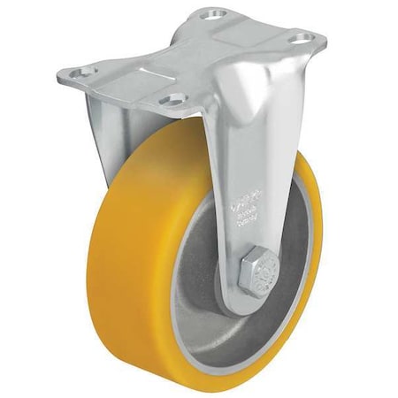 Rgd Plate Caster, Poly, 4 in., 400 lb., Yllw MPN:B-ALTH 100K-12