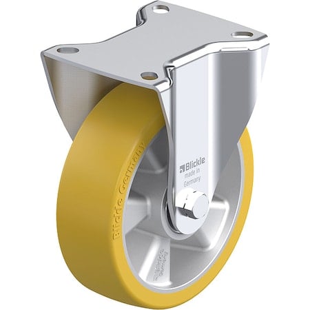 Plate Caster, Rigid, Polyurethane, 5 7/8