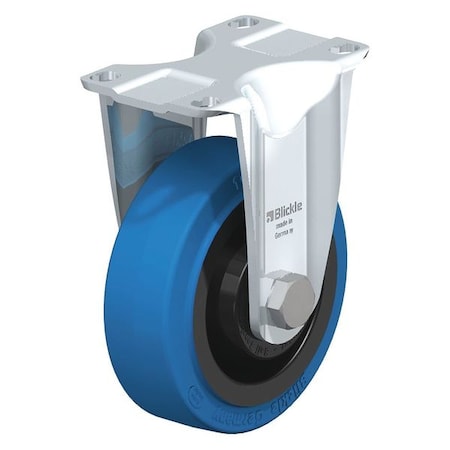 Rigid Plate Caster, Solid Rbbr, 5
