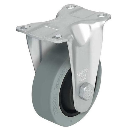 Rgd Plate Caster, Rubber, 3-1/2 in., 350 lb MPN:B-POEV 89KF-12-SG