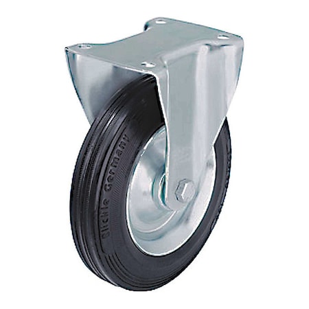 Solid Rubber Plate Caster, Rigid, 585 lb. MPN:B-V 256K