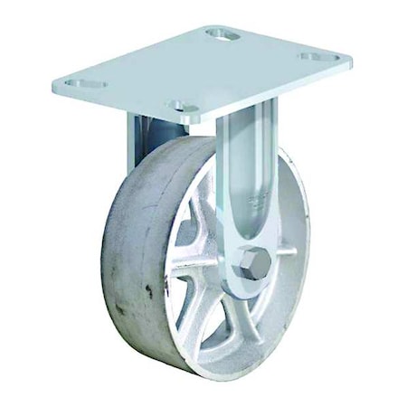 Plate Caster, 1250 lb. Load, Silver Wheel MPN:BHS-C080R-16