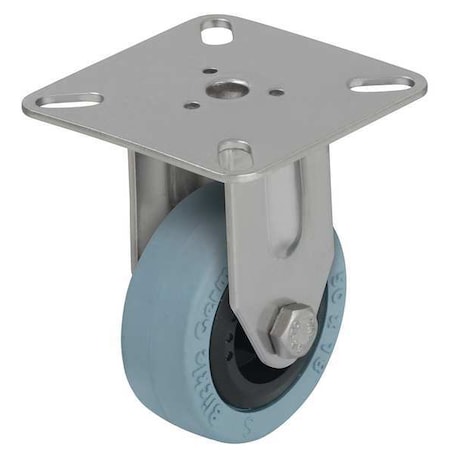 Rgd Plate Caster, Rubber, 3 in., 165 lb. MPN:BPXA-VPA 75G