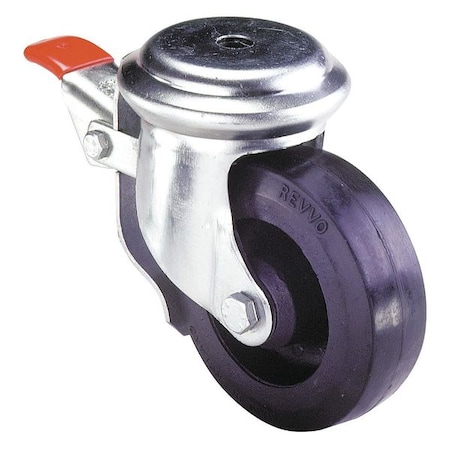 Kingpin Swivl Caster, Rubbr, 4 in., 396 lb. MPN:BS4 100 GR1E L