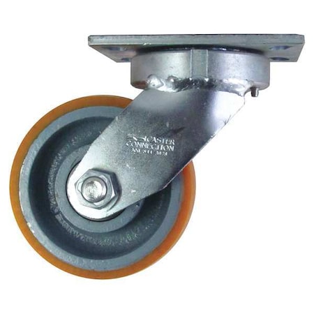 Kingpinless Swivel Plate Caster, Polyurethane, 2300 lb MPN:CDP-G-23