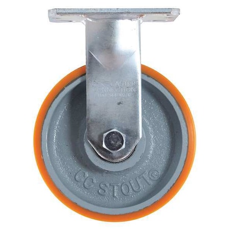 Rigid Plate Caster, Polyurethane, 2300 lb. MPN:CDP-G-24