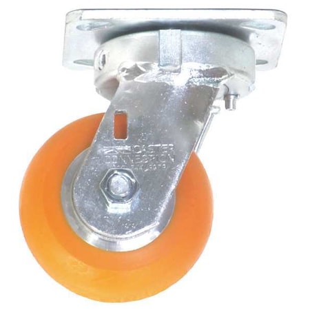 Kingpinless Swivel Plate Caster, Polyurethane, 650 lb. MPN:CDP-G-5