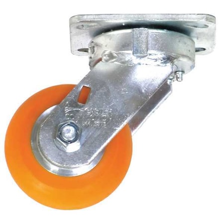 Kingpinless Swivel Plate Caster, Polyurethane, 650 lb. MPN:CDP-G-6