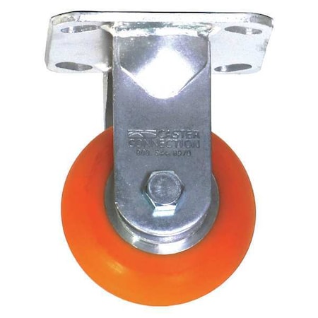 Rigid Plate Caster, Polyurethane, 650 lb. MPN:CDP-G-7