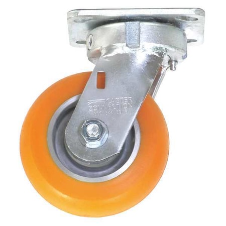 Kingpinless Swivel Plate Caster, Polyurethane, 750 lb. MPN:CDP-G-8