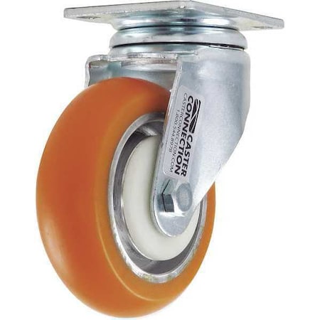 Swivel Plate Caster, Polyurethane, 400 lb. MPN:CDP-G-84