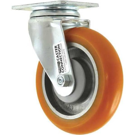 Swivel Plate Caster, Polyurethane, 450 lb. MPN:CDP-G-87