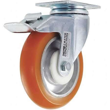 Swivel Plate Caster, Polyurethane, 450 lb. MPN:CDP-G-88