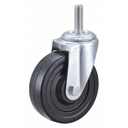 Swivel Stem Caster, Rubber, 4 in., 170 lb. MPN:DCRR04052S-S30