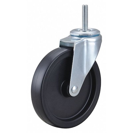 Swivel Stem Caster, Polyolfn, 5 in, 150 lb. MPN:F1IB05041S-S10G