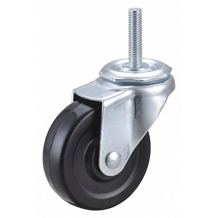 Swivel Stem Caster, Rubber, 3 in., 100 lb. MPN:F1RR03052S-S10