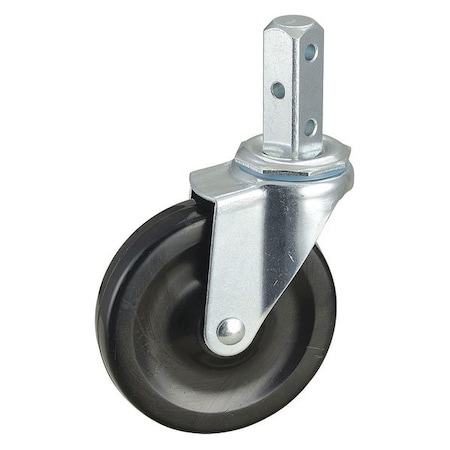 Swivel Stem Caster, Rubber, 4 in., 115 lb. MPN:F1RR04052S001