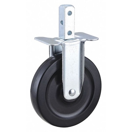 Rigid Stem Caster, Rubber, 5 in., 125 lb. MPN:F1RR05052R001
