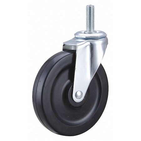 Swivel Stem Caster, Rubber, 5 in., 125 lb. MPN:F1RR05052S-S30