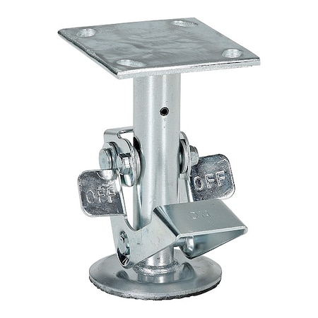 Floor Lck, Top Plate, 6-1/2 in H, 6 in Cstr MPN:FL-LK-6EL