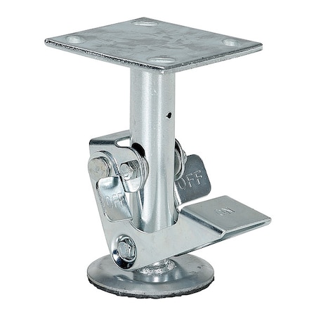 Floor Lck, Top Plate, 6-3/4 in H, 6 in Cstr MPN:FL-LK-6EM