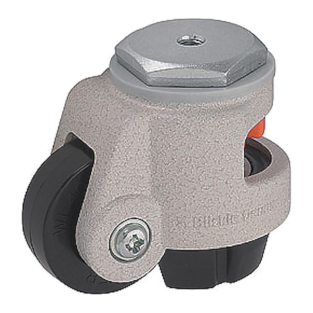Leveling Caster, 1100lb. Load, Black Wheel MPN:HRIG-POA 63G