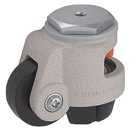Leveling Caster, 1650lb. Load, Black Wheel MPN:HRIG-POA 72G