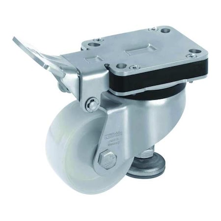 Leveling Caster, 440 lb. Load, Swivel MPN:HRLK-PO 75G