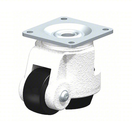 Leveling Caster, 550 lb. Load, Black Wheel MPN:HRP-POA 50G