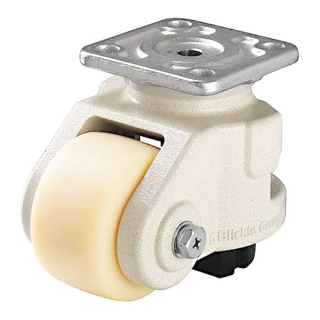 Leveling Caster, 4400lb. Load, White Wheel MPN:HRSP-GSPO 90G
