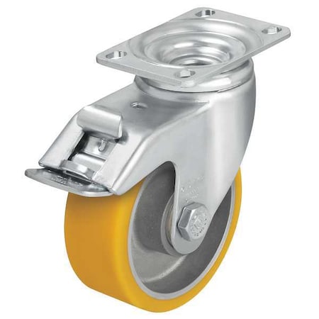 Swivel Plate Caster, Poly, 4 in, 400 lb, C, Ylw MPN:L-ALTH 100K-12-FI