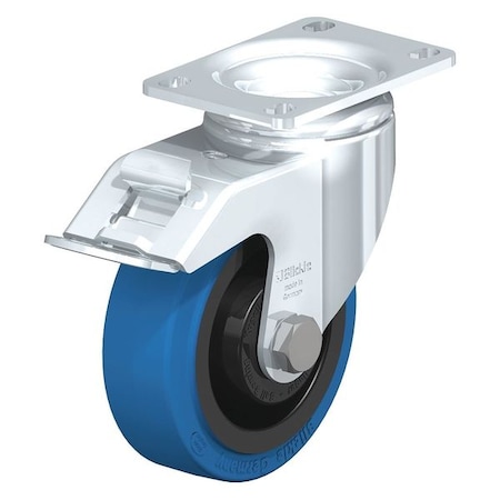 Swivel Plate Caster, Solid Rbber, 5