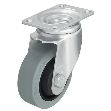 Swivel Plate Caster, Rubber, 3-1/2 in, 350 lb MPN:L-POEV 89KF-12-SG