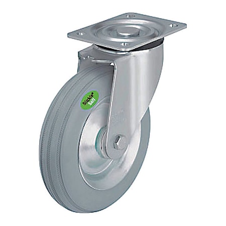 Solid Rubber Caster, 155 lb. Load, Swivel MPN:L-VW 162R-SG