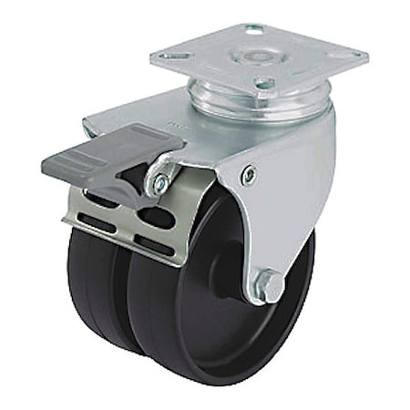 Plate Caster, Swivel, 4