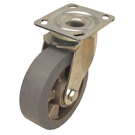 Plate Caster, 660 lb. Load Rating, Swivel MPN:LE-ALEV 150K-14-SG